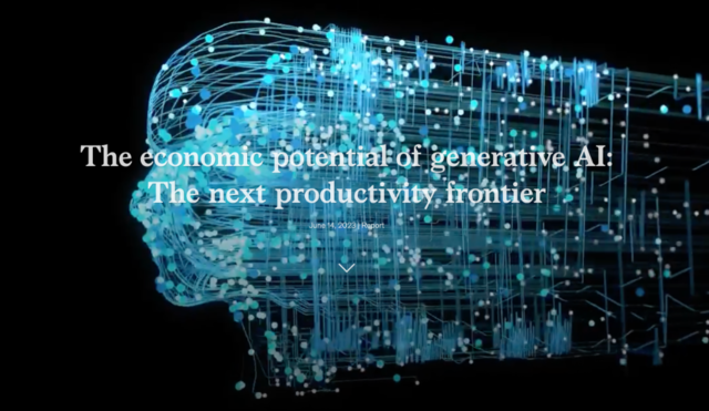 麦肯锡发布《生成式人工智能的经济潜力》报告:AI对哪些行业冲击最大?