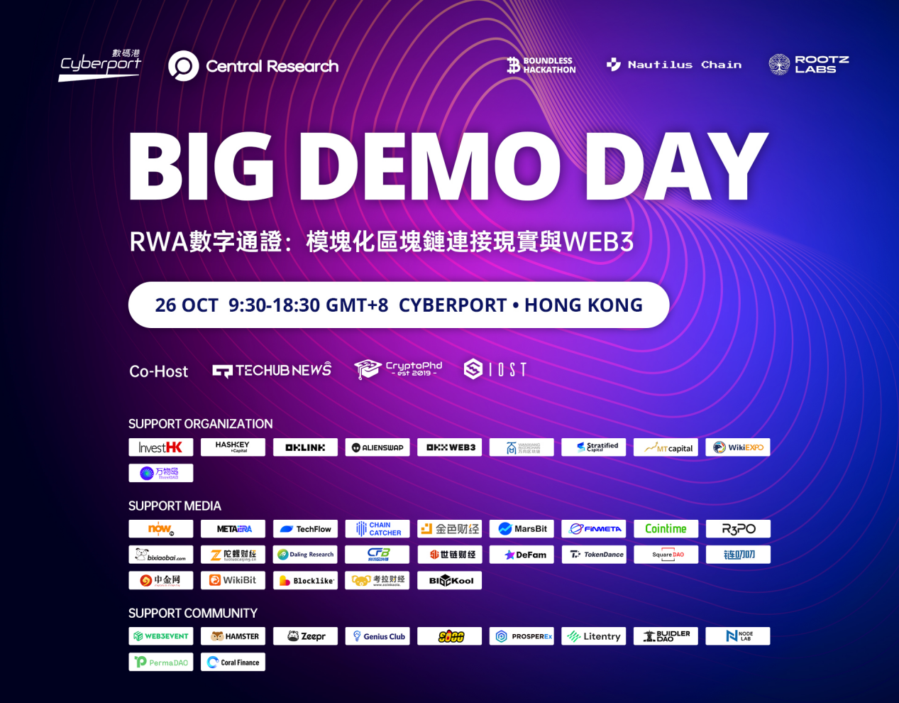 香港Web3盛會Big Demo Day第八期強勢來襲! 香港Web3盛會Big Demo Day第八期強勢來襲!