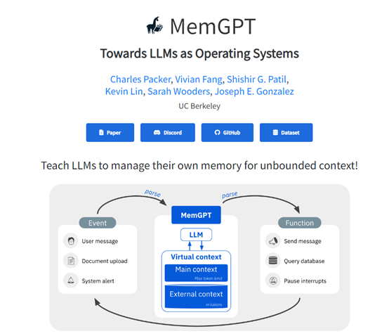 无限上下文,多级内存管理!突破ChatGPT等大语言模型上下文限制