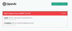 OpenAI:ChatGPT 和 API 出现故障,正在调查中 OpenAI:ChatGPT 和 API 出现故障,正在调查中