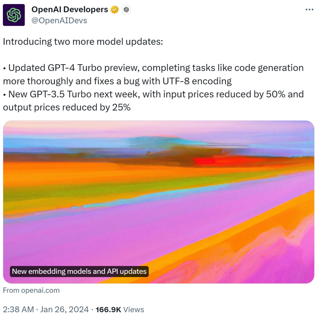 OpenAI官方下场修复GPT-4变懒，上新多个模型、还大降价