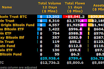 比特币现货ETF第12个交易日交易量超15亿美元,GBTC以5.7亿美元居首 比特币现货ETF第12个交易日交易量超15亿美元,GBTC以5.7亿美元居首