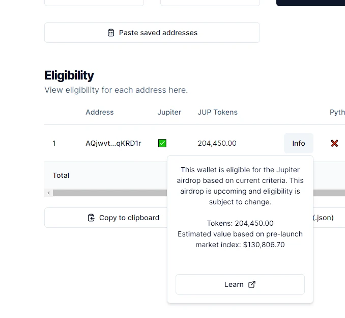 数据解读Jupiter空投情况:单个地址最高获利超13万美元