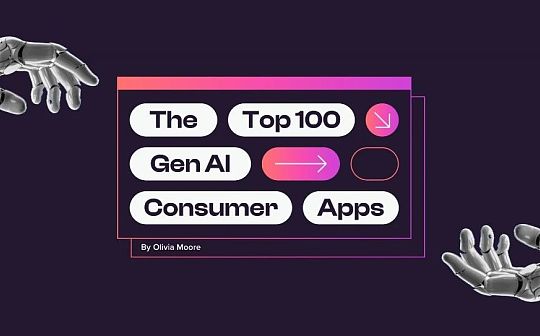 a16z 发布了 GenAI 消费应用 Top100 报告 a16z 发布了 GenAI 消费应用 Top100 报告