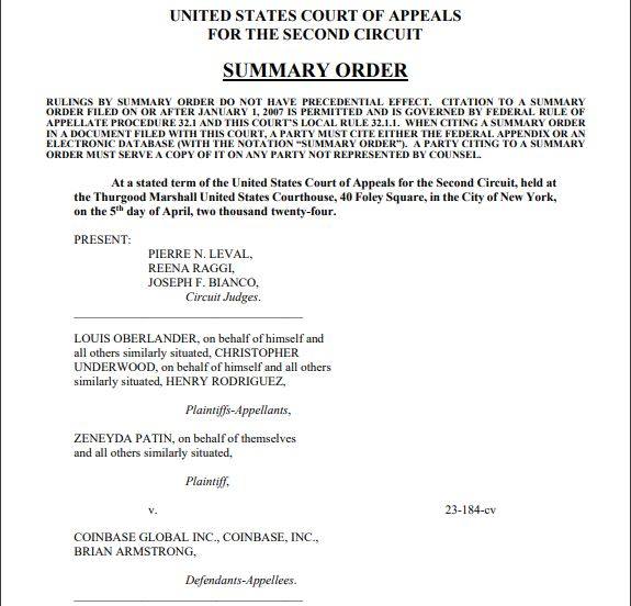Coinbase 惨遭淘汰!法院称加密货币销售不是证券