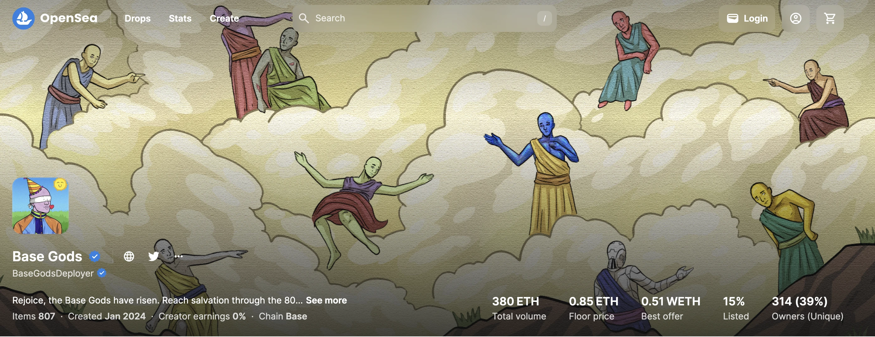 细数Base生态头部NFT,谁涨谁跌谁发币?