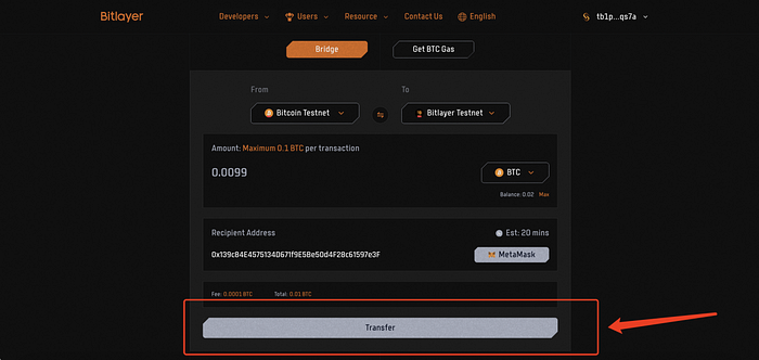 Bitlayer官方桥跨链（跨入）教程（OKX钱包）