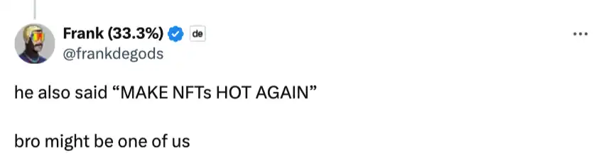 特朗普要「让 NFT 再次伟大」,加密货币正成为美国大选重要议题