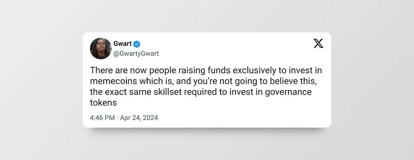 Meme与治理代币之争:一切都是Meme