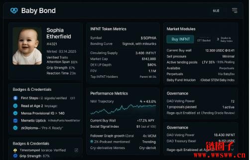 用区块链打造新生儿经济？婴儿代币化(BabyFi)将能对抗少子化危机？