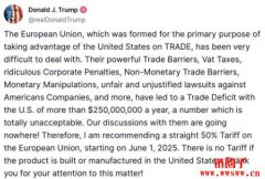 川普称要对苹果及欧盟征收关税，引发美股及加密货币市场崩盘