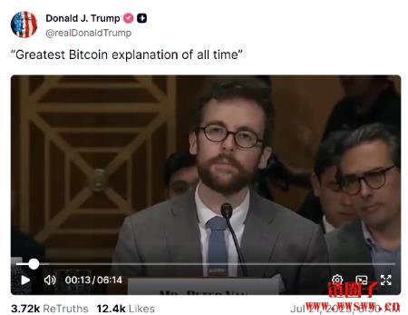 Peter Van Valkenburgh如何向参议员解释比特币?他说了些什么?