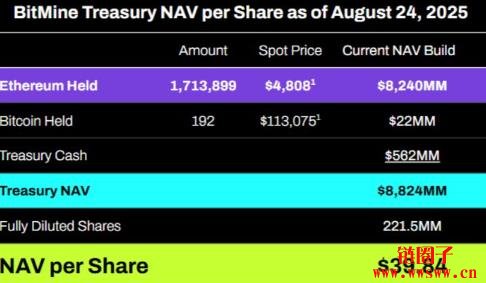 BitMine坐拥171万枚以太币,估值回落是进场的好时机吗?