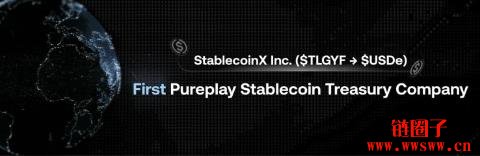 第一家ENA储备公司|StablecoinX上市,股票代号USDE