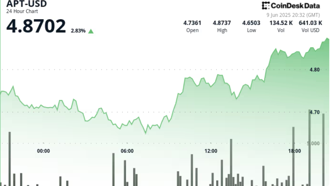 APT币价格上涨4%，成交量显著，上涨潜力更大