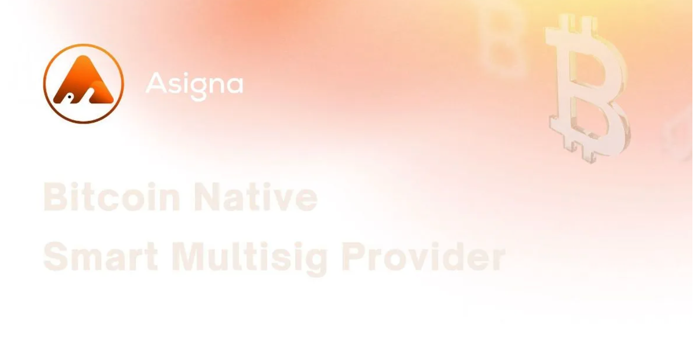 Asigna融资300万美元并推出比特币多重签名v2升级版