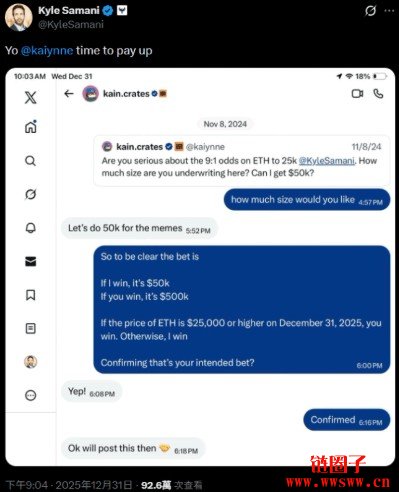 押注以太币走势失算,Synthetix创办人认赔5万美元