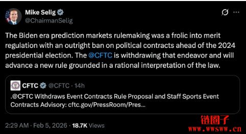 CFTC撤回拜登时期预测市场禁令草案，重新设计监管规则